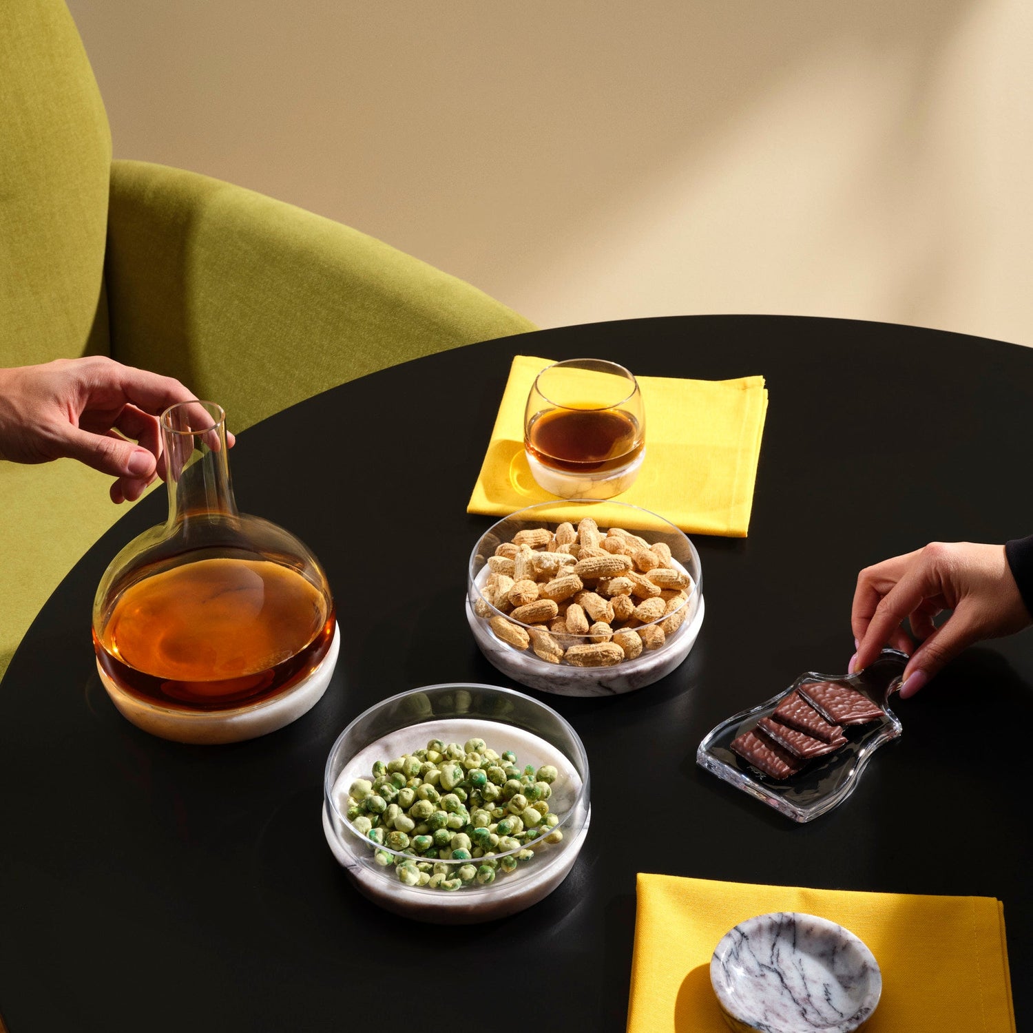 Chill Whisky Tumbler With Marble Base