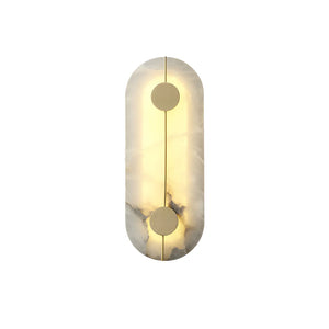 Artistic Brass Alabaster Wall Lamp