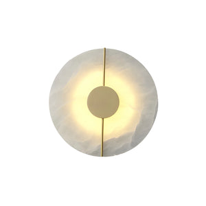 Artistic Brass Alabaster Wall Lamp