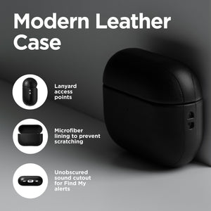 Modern Leather Case - Airpods Pro (2nd gen) | Black | Horween