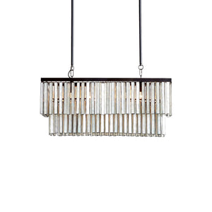 Astrid Capiz Rectangular Chandelier