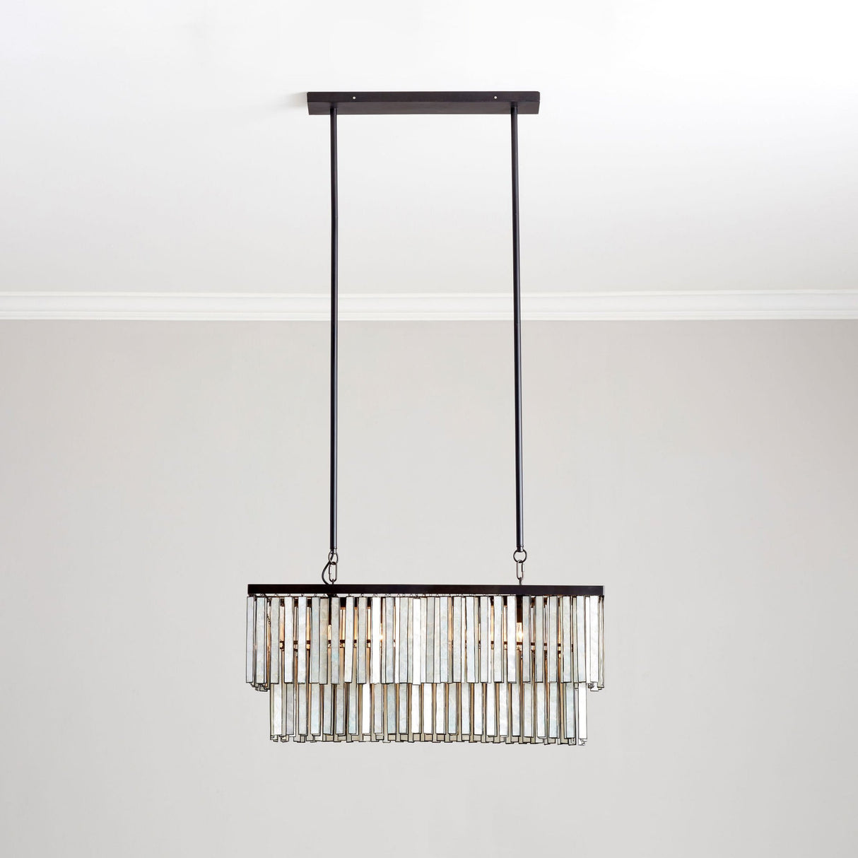 Astrid Capiz Rectangular Chandelier