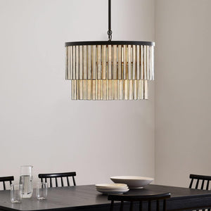 Astrid Capiz Round Chandelier