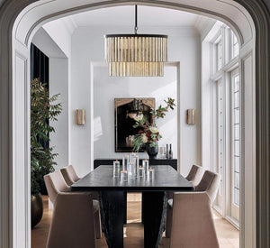 Astrid Capiz Round Chandelier