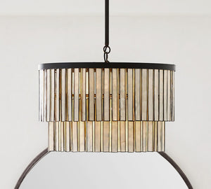 Astrid Capiz Round Chandelier