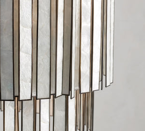 Astrid Capiz Round Chandelier