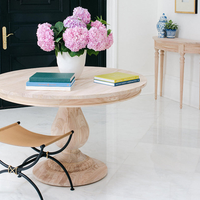 55" Charlotte Pedestal Table (Natural)