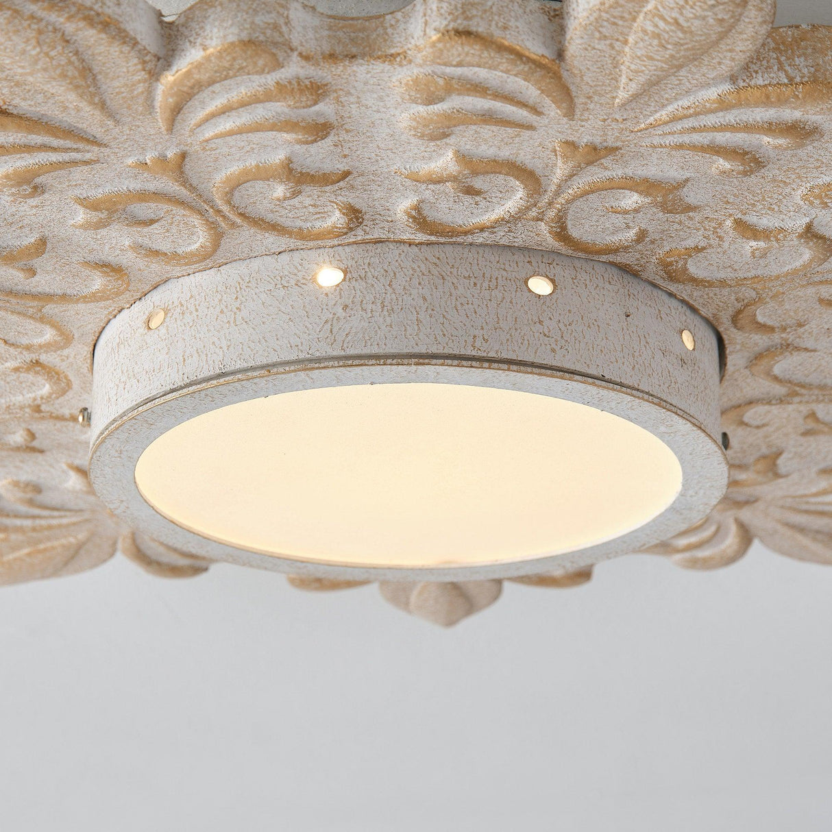 22 Inch White Modern Sunburst Flush Mount LED Lighting