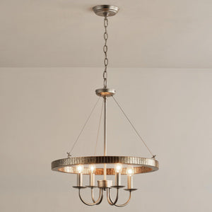 4-Light Iron Modern Pendant Lighting with Acrylic Lens