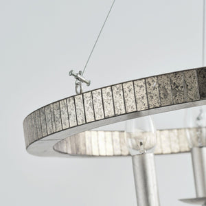 4-Light Iron Modern Pendant Lighting with Acrylic Lens
