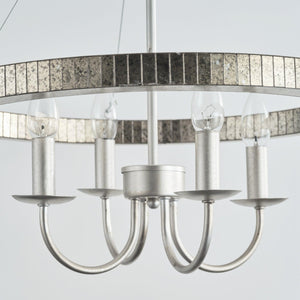 4-Light Iron Modern Pendant Lighting with Acrylic Lens