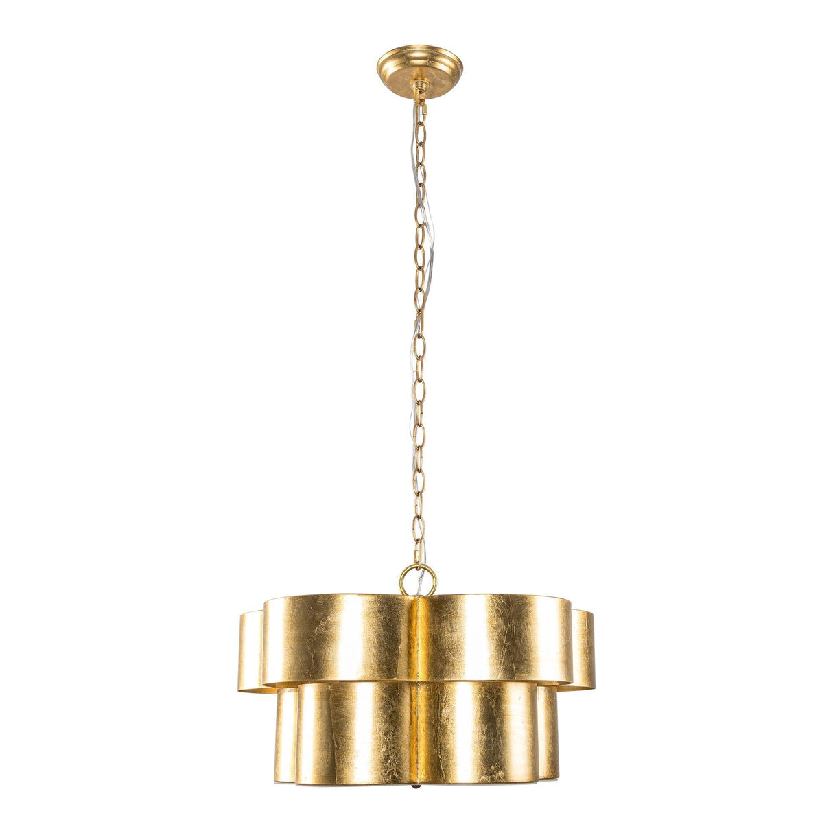 Golden 5-Light Iron Dry Rated Island Pendant Lighting