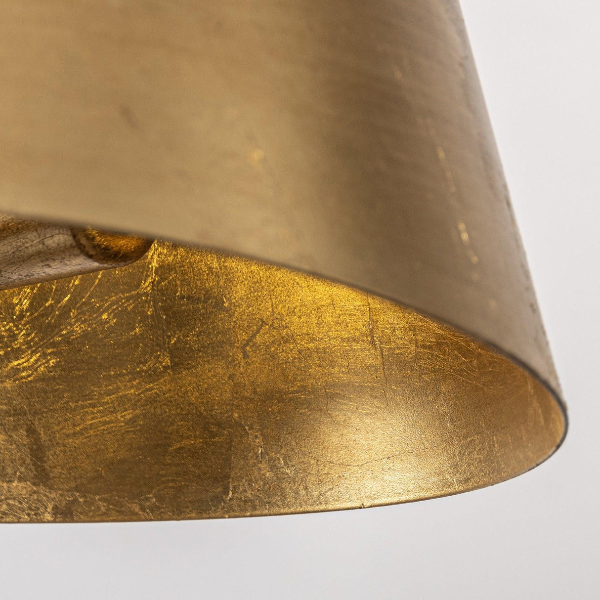 3-Light Golden Semi Flush Mount Lighting