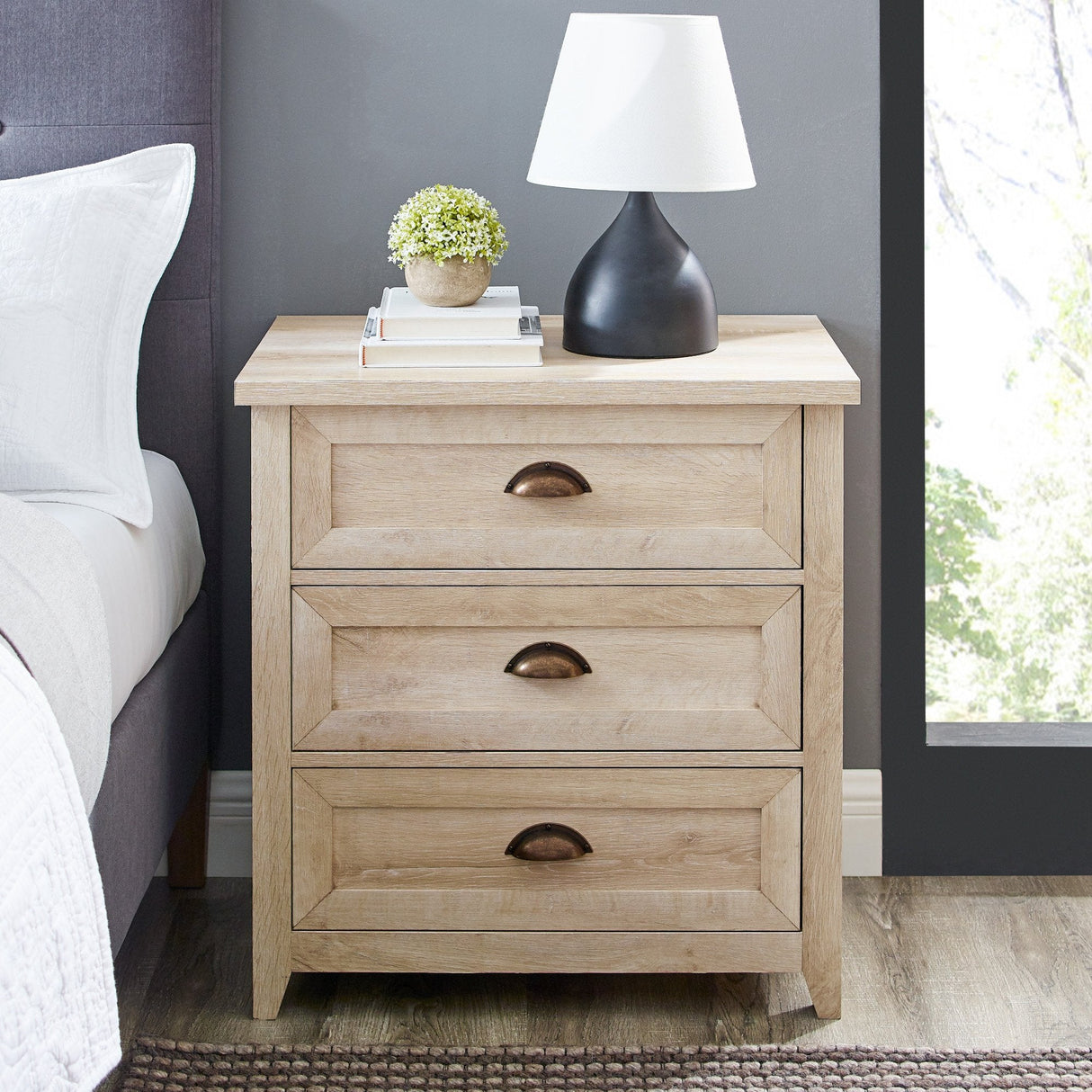 Odette Transitional Farmhouse Nightstand Collection