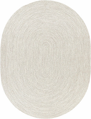 Beige Braided Faux Jute Rug