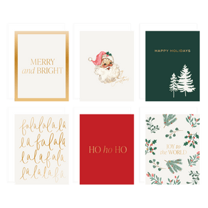 Assorted Holiday Card Set - Pack of 12