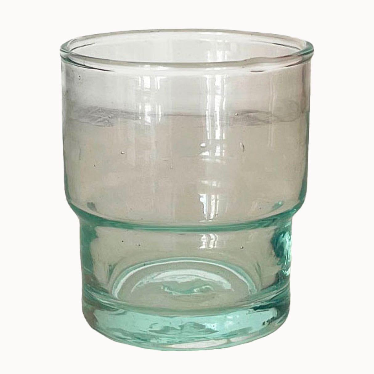 Moroccan Mouth-blown Column Glasses | Set of Two
