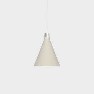 Bower Pendant Light Small in Oyster White + Sphere III
