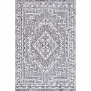 Alya 3D Saxony  with Fringes Area Rug - Clearance