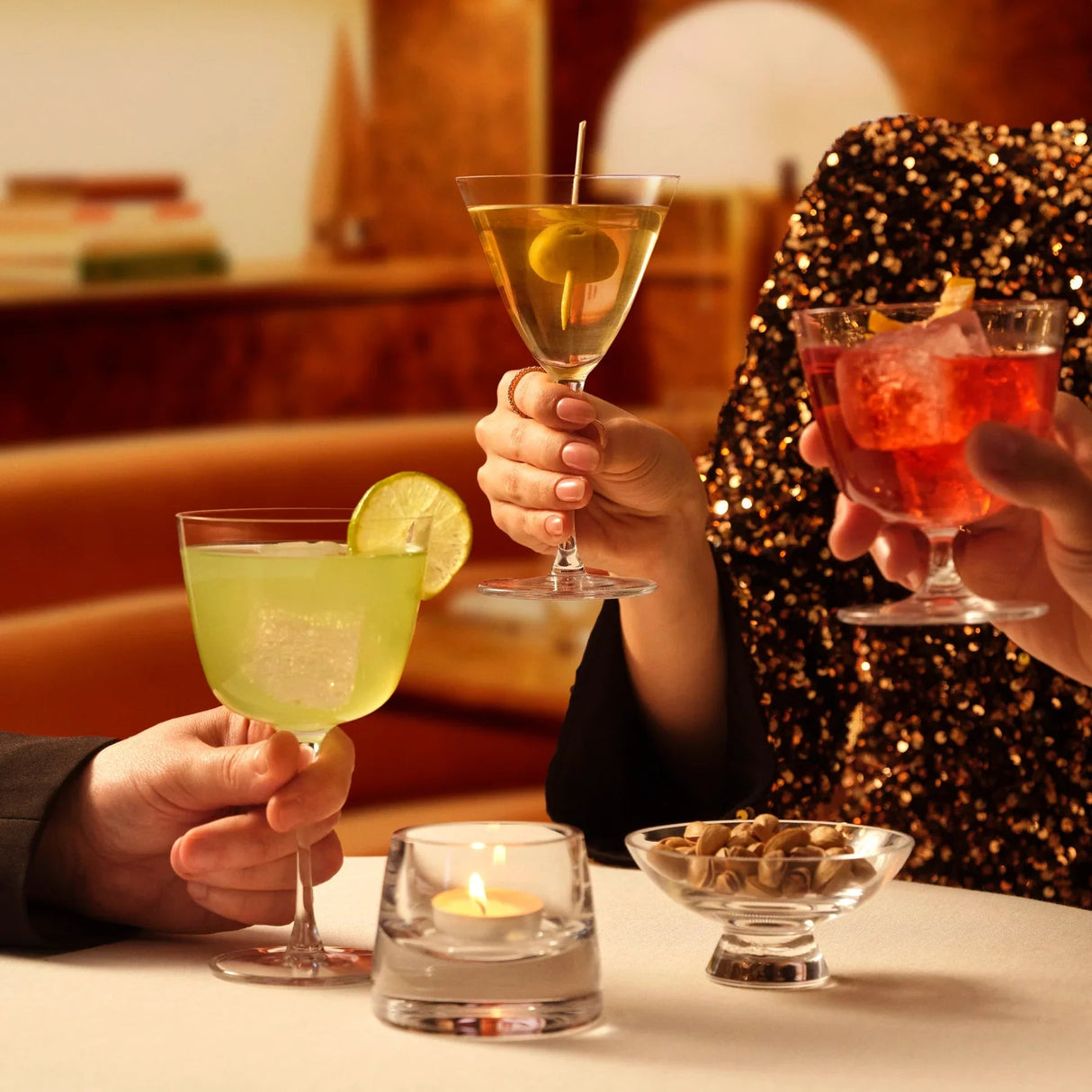 Bar/Giani Set of 4 Cocktail Glass Long