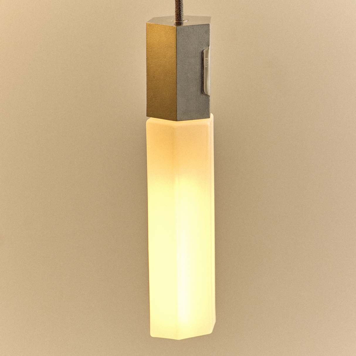 Basalt Nine Pendant in Stainless Steel