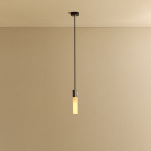Basalt Single Pendant in Stainless Steel