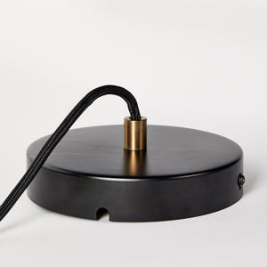 Basalt Single Pendant in Brass