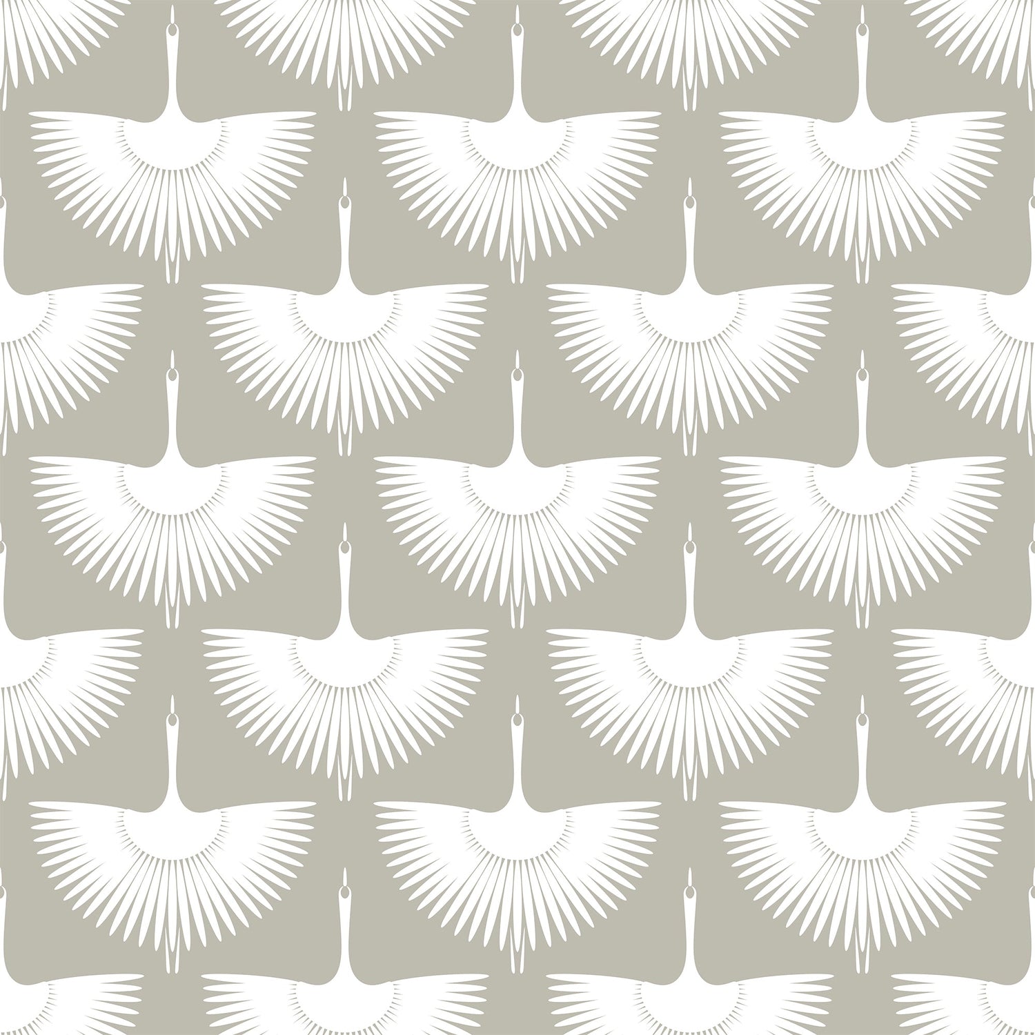 Japanese Swan Wallpaper Peel and Stick