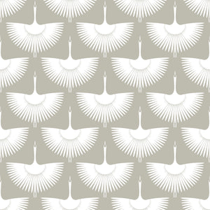Japanese Swan Wallpaper Peel and Stick