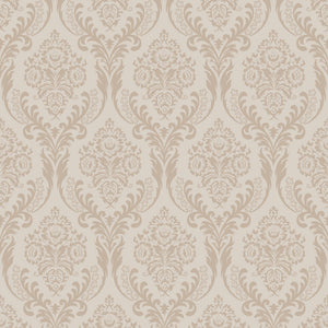 Premium Beige Damask Wallpaper