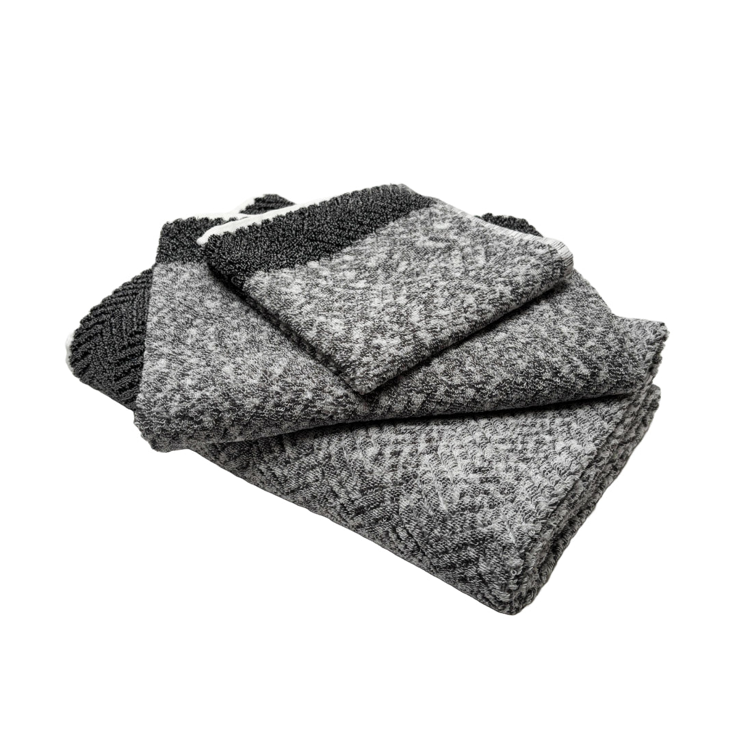 Big Herringbone Silver Gray Melange