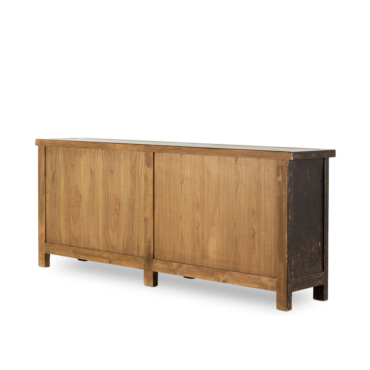 Black Four Door Elm Cabinet