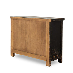 Black Two Door Elm Cabinet