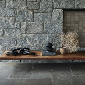 Charcoal Wood Chain, Large Link