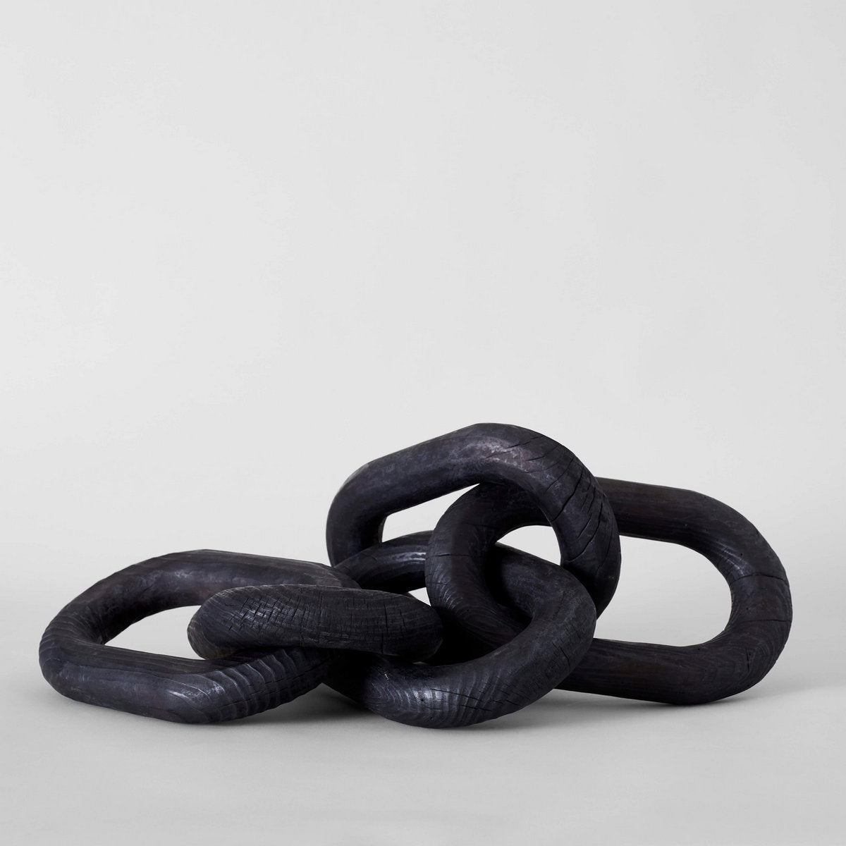 Charcoal Wood Chain, Large Link