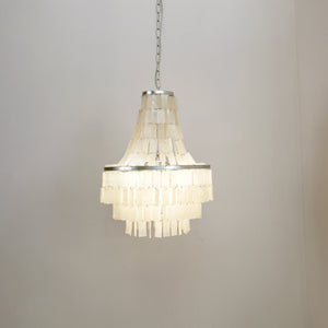 Boho Tiered Capiz Chandelier