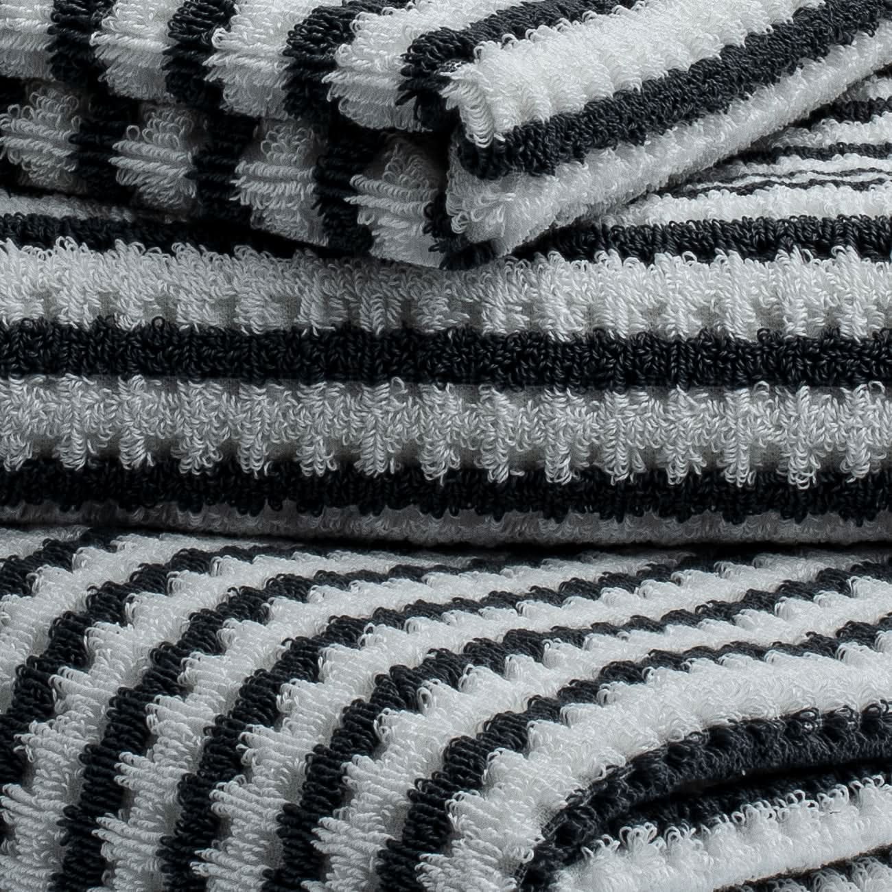 Bornova Hotel Waffle Fume Ivory Stripe