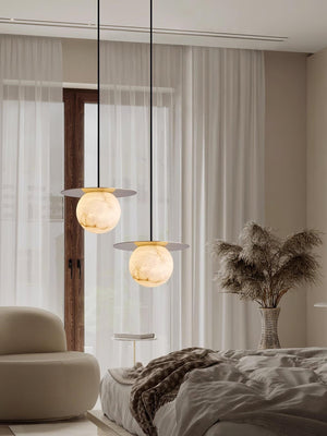 Alabaster Borra Pendant Light