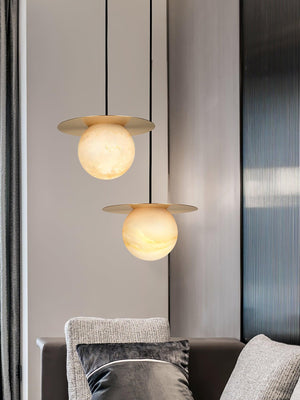 Alabaster Borra Pendant Light