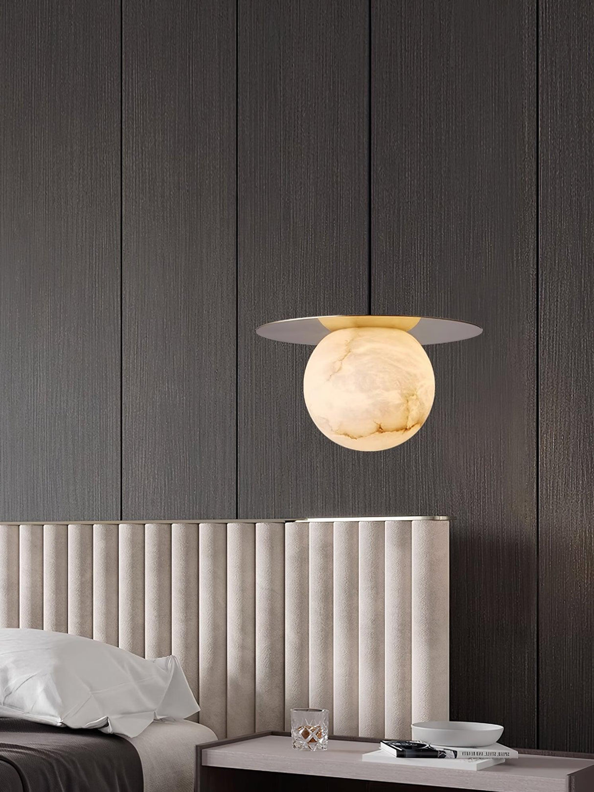 Alabaster Borra Pendant Light