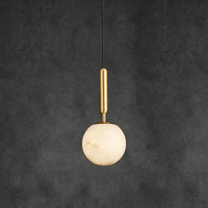 Round Bosso Alabaster Pendant Lamp