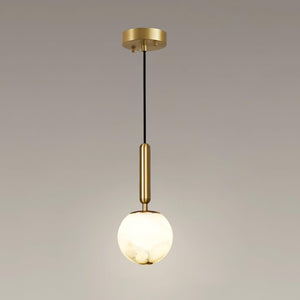 Round Bosso Alabaster Pendant Lamp