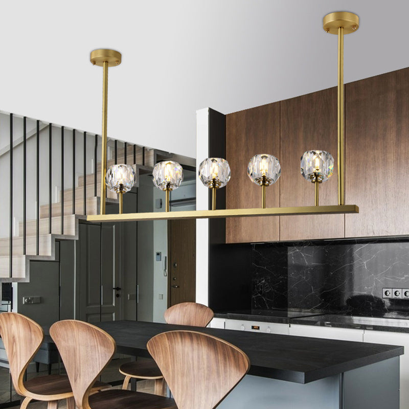 Boule De Cristal Linear Chandelier