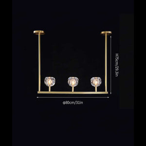 Boule De Cristal Linear Chandelier