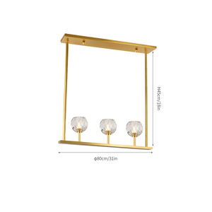 Boule De Cristal Linear Chandelier