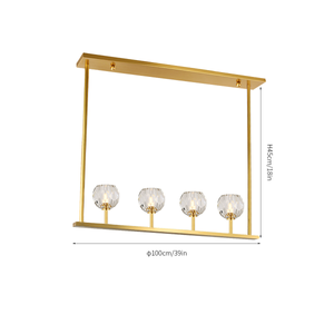 Boule De Cristal Linear Chandelier