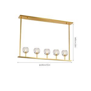 Boule De Cristal Linear Chandelier