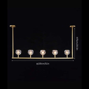 Boule De Cristal Linear Chandelier