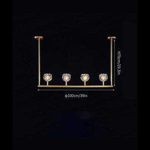 Boule De Cristal Linear Chandelier