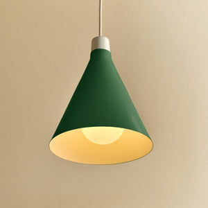 Bower Pendant Light Small in Dark Green + Sphere III